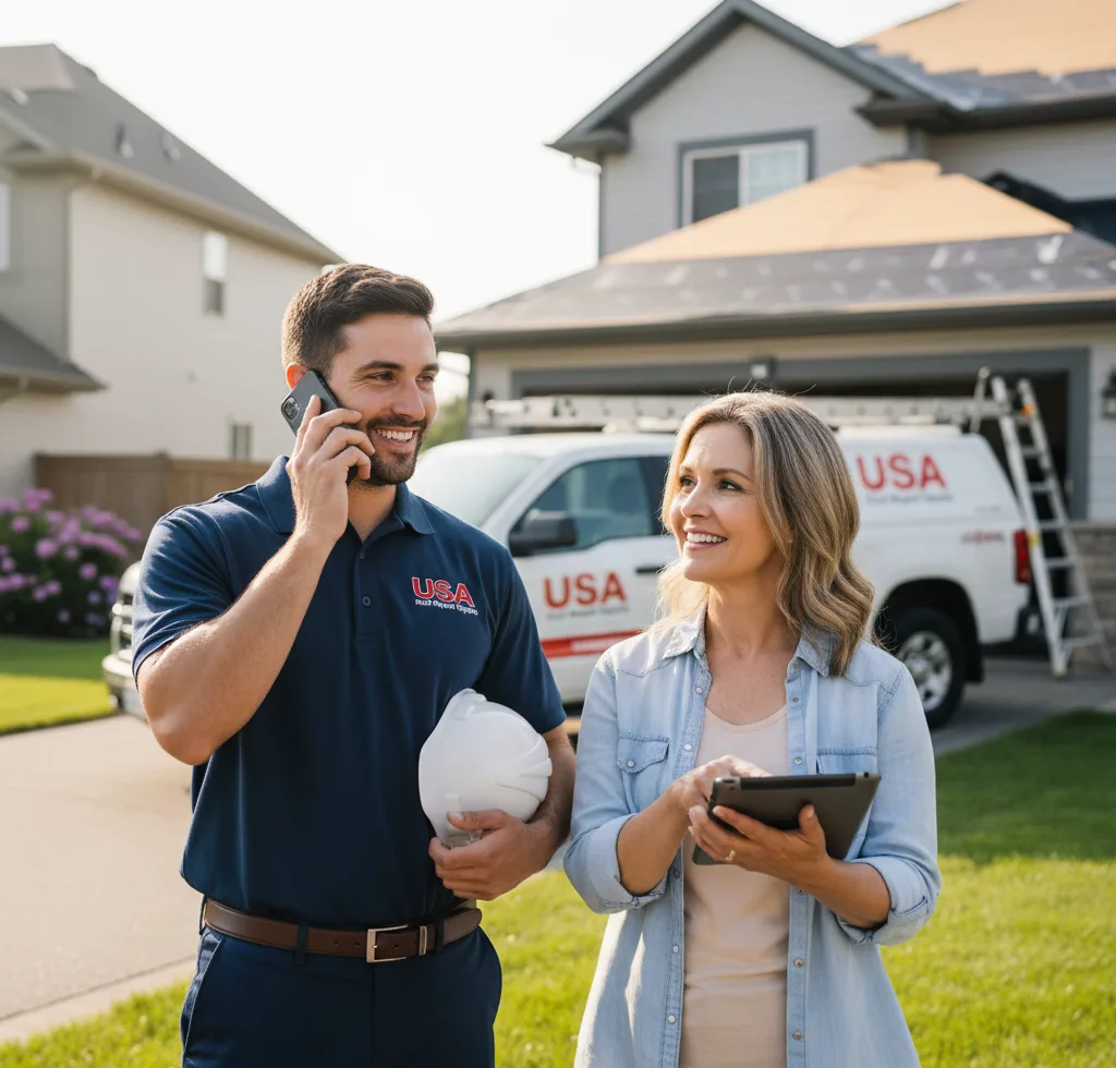 USA Roof Repair Experts customer support in Shrewsbury